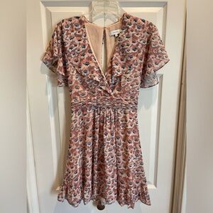 Reiss dress in floral print. Size 4 (US)